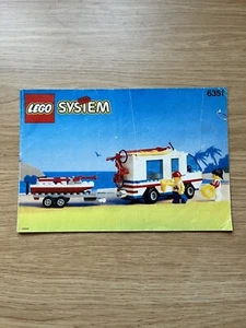 Lego 6351 Surf & Sail Instructions Only Vintage - Picture 1 of 9