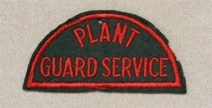 WWII Plant Guard Service (Home Front patch 1272) - Picture 1 of 2