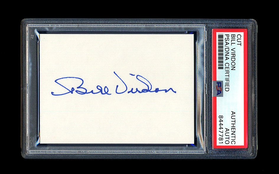 BILL VIRDON SIGNED MINT CUT PSA/DNA AUTOGRAPHED ROY PITTSBURGH PIRATES 1960 WSC - Image 1 of 1