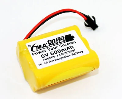 1er Pack Ni-Cd AA 6V 600mAh Akku für Modell Spielzeug 80 LED Solar Birnen Licht Power - Bild 1 von 4