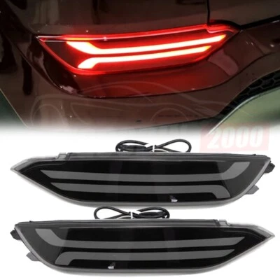 For Hyundai Tucson 2015-18 Smoked Lens LED Rear Bumper Side Marker Light Lamp 2x - Image 1 of 4