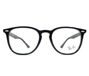 Ray-Ban Eyeglasses Frames RB7159 2000 Polished Black Round Full Rim 52-20-145 - Picture 1 of 13