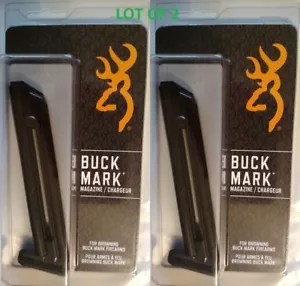 Lot of 2 - Browning BuckMark 22lr 10 Round Magazine 10rd Mag 112055190 NEW OEM - Picture 1 of 4