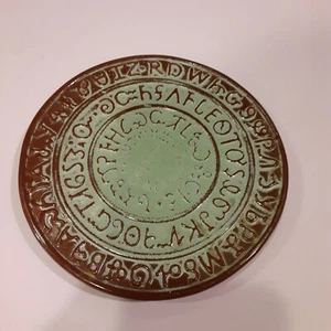 Vintage Frankoma Pottery Cherokee Print Trivet - Picture 1 of 8