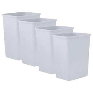 Superio Small 2.5 Gallon Plastic Trash Can, Waste Bin,  10 Qt, (4, White Smoke) - Picture 1 of 1