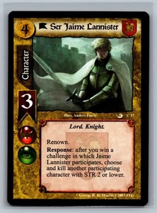 A Game of Thrones CCG Ser Jaime Lannister #37 GOT TCG Ice and Fire Edition - Picture 1 of 2