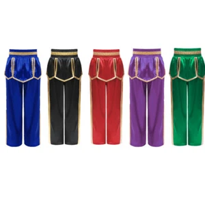 Boys Sweatpants Boxing Pants Workout Trousers Irregular Drapes Dancewear Boxer - Picture 1 of 44