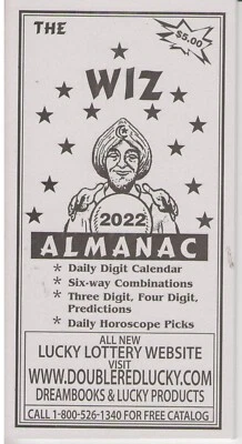 2022 The Wiz Almanac - Lottery Dream Book, Numerology