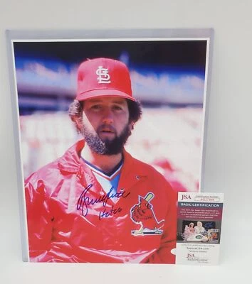 Bruce Sutter Signed Photo HOF 06 Inscription 11X14 Cardinals JSA COA - Image 1 of 4