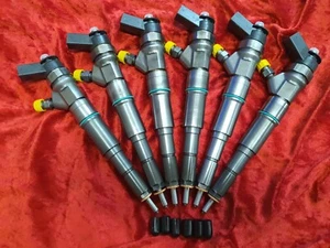 BMW X5 530d 730d 3.0 D RECONDITION SET OF 6 BOSCH DIESEL INJECTOR 0445110216 - Picture 1 of 6