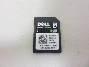 Genuine Dell 16GB iDRAC vFlash Class 10 SD Card T6NY4 37D9D JPVHW - Picture 1 of 1