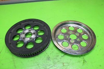 1995-1999 Harley Davidson Super Glide Evo заднее колесо ремень звездочка хром - Изображение 1 из 4