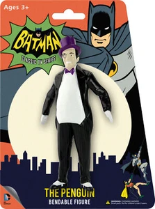 THE PENGUIN BATMAN CLASSIC TV SERIES 5.5 IN DC COMIC BENDABLE FIGURE BY NJ CROCE - Picture 1 of 2