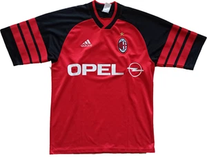 maglia calcio vintage AC Milan training adidas 1999 2000 MALDINI OPEL shirt L - Foto 1 di 7