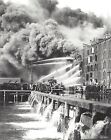 1930 BROOKLYN 7 ALARM FIRE 8X10 PHOTO PICTURE FIREFIGHTING 