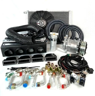 NEW A/C-KIT UNDER DASH EVAPORATOR COMPRESSOR 404 HEAT & COOL DDCL & ELEC HARNESS - Image 1 of 4