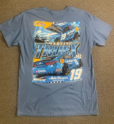 Martin Truex Jr #19 Joe Gibbs Racing 2022 Nascar Cup Series Blue T-Shirt Large - Image 1 of 4