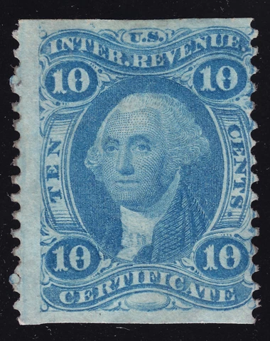 US Scott R33b Certificate Revenue 10 cents Used Lot AUR0036 Cover