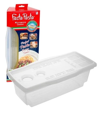 Fasta Pasta Microwave Cooker and Strainer Made in USA Dishwasher Safe Top Rack - Image 1 of 2