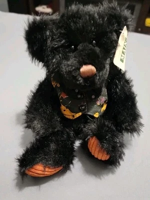 First & Main Black Bear Halloweenies Plush With Vest Beanie Bear - Image 1 of 4