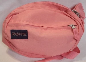 Jansport Fanny Pack Pink Hip Bag Sling Double Zip Unisex Excellent Condition - Picture 1 of 6