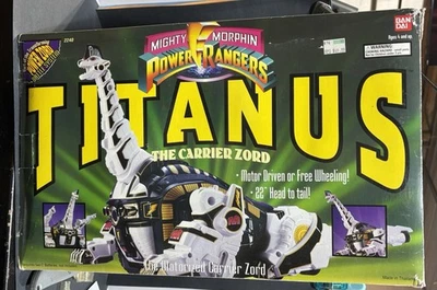 Bandai Mighty Morphin Power Rangers Titanus The Carrier Zord con caja incompleta Foto 1 de 4