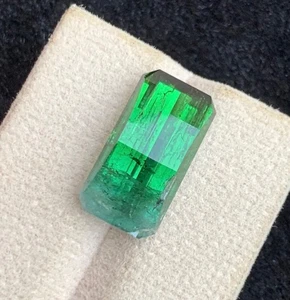 10.65 Carats Green Tourmaline Pixcel Cut Natural Afghani Loose Gemstone - Picture 1 of 5