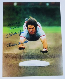 Pete Rose REDS Signed Autograph Auto 16x20 Photo w/ inscription JSA - Picture 1 of 4