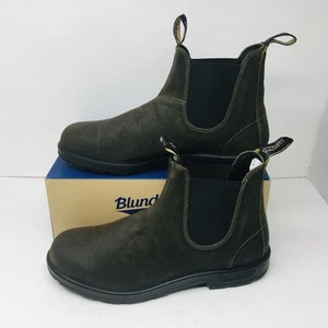 Blundstone BL1615T Men's Dark Olive Suede Ankle Boots Size 14 M - Medium - Picture 1 of 17