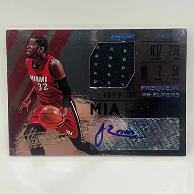 2015-16 Panini Absolute Frequent Flyers Jersey Autograph James Ennis #JE /99 MIA - Image 1 of 2