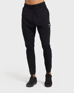 Gymshark Black Critical Zip Jogger Pants Pull On Sweatpants GMBT4252 Size L - Bild 1 von 6