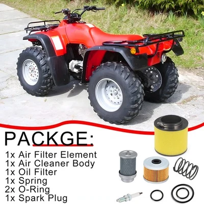 Cuerpo limpiador de filtro de aire de aceite para Honda FourTrax 300 1988-2000 con bujía de resorte Foto 1 de 4