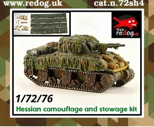Redog 1:72 British Sherman hessian  set. - Picture 1 of 5