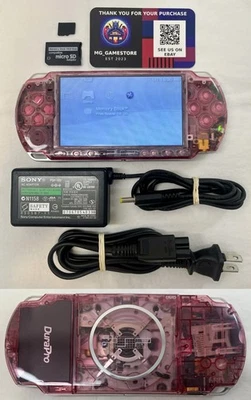 PSP 3000 Clear Pink / New Battery / Charger / Region Free !!! - Image 1 of 4