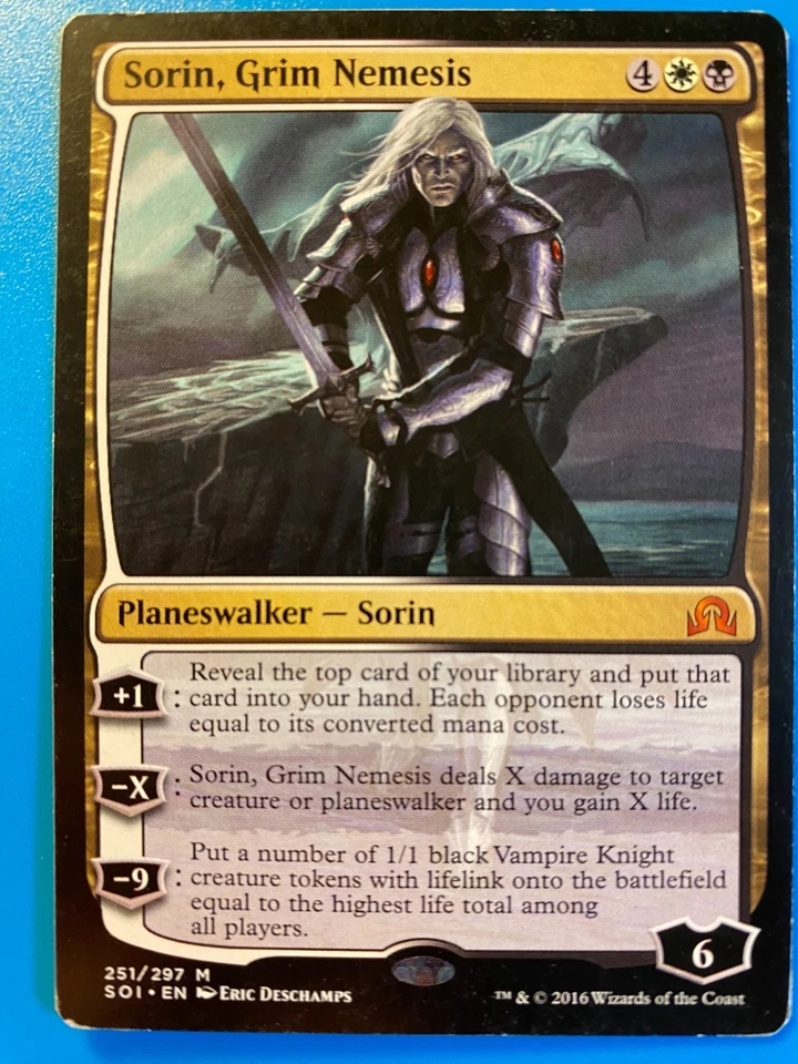 MTG 1x Sorin, Grim Nemesis 251 Shadows over Innistrad Magic the Gathering x1 MP - Image 1 of 1