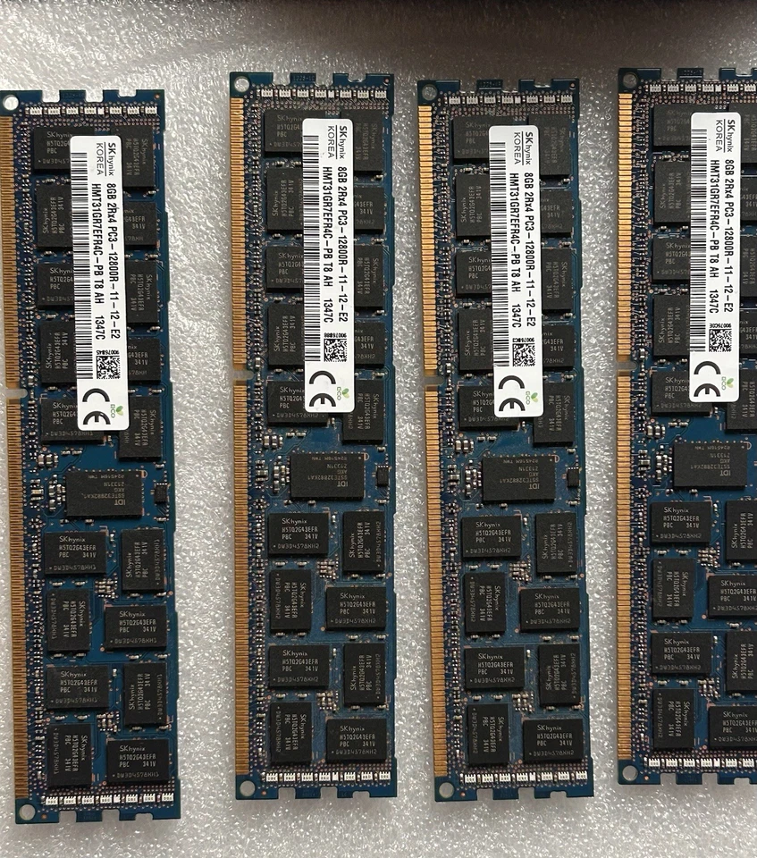 SK hynix 8GB DDR3L PC3L-12800R ECC Registered Server RAM 1600MHz , 4x4GB - Bild 1 von 1