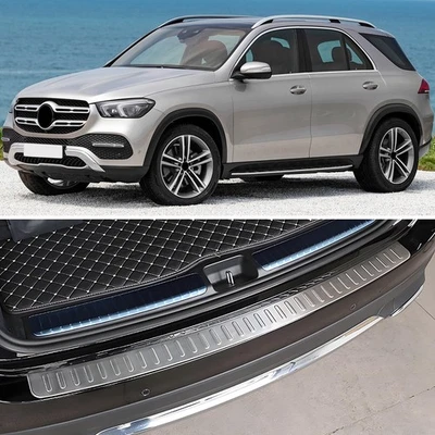 Cubierta protectora de maletero placa de parachoques trasero para Mercedes-Benz GLE 350 450 580 2020-2025 Foto 1 de 4