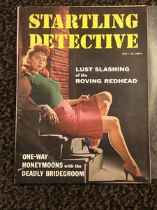 Startling Detective Magazine 1957 True Crime Lust Slashing Of The Roving Redhead - Picture 1 of 6