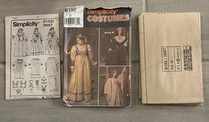 S 8192 Schnittmuster Renaissance KOSTÜM Kleid Kleid Schlauchschal Schleier UNGESCHNITTEN Gr. 4-6-8 - Bild 1 von 5