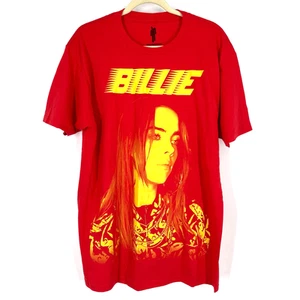 Billie Eilish Camiseta Oficial Retrato Corredor Camiseta Roja XS NUEVA SIN ETIQUETAS - Imagen 1 de 6