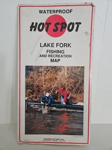 Top Spot Fishing Map F110 Lake Fork Fishing and Recreation Map. Waterproof Texas - Picture 1 of 3