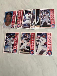 1996 GATORADE CHICAGO CUBS COMPLETE TEAM SET 27 (INCL. SANDBERG SOSA GRACE) - Picture 1 of 2