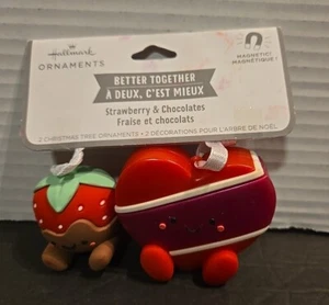Hallmark Magnetic Ornament Better Together Strawberry & Chocolate Valentines Day - Picture 1 of 2