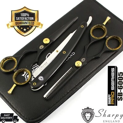 5.5" PROFESSIONAL SALON HAIRDRESSING HAIR CUTTING THINNING BARBER SCISSORS SET - Image 1 of 4