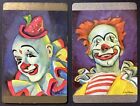 Clown by Glen Tracy 2 Vintage Single Swap Playing Cards Pair