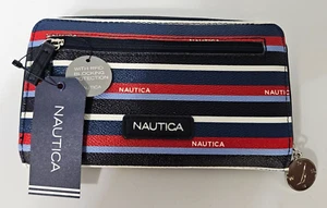 Nautica Ladies Wallet Red & Blue New RFID Protected NWT - Picture 1 of 10