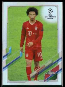 Leroy Sané 2020-21 Topps Chrom UEFA Champions League #62 silberner Refraktor - Bild 1 von 2