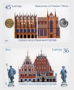 Latvia - The Hansa Cities - Joint issue of Latvia & Germany - Picture 1 of 1