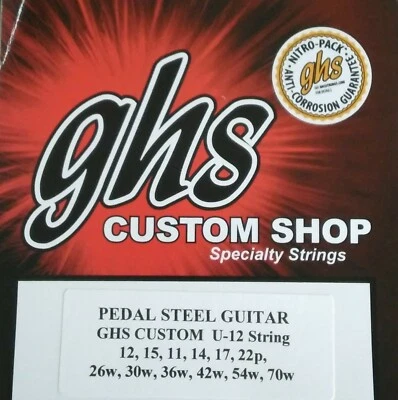Guitarra GHS Custom Pedal Steel (Universal E9th - 12 Cuerdas) - 1 Juego Foto 1 de 4