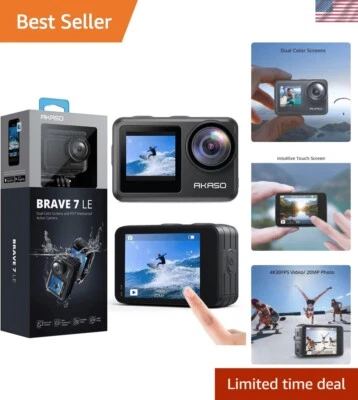 Brave 7 LE 4K30FPS 20MP WiFi Action Camera with Touch Screen EIS 2.0 Zoom Rem... - Image 1 of 4